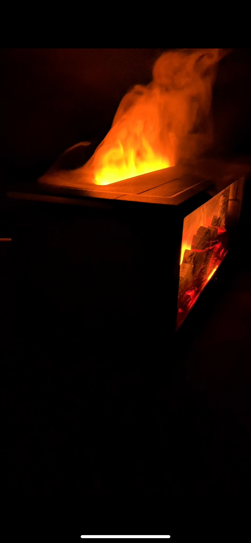 Fireplace humidifier